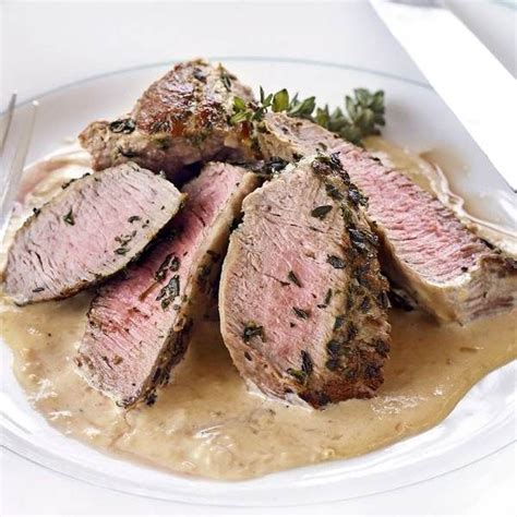 Valentine Warners Roasted Lamb Neck Fillet With Garlic Sauce Recipe