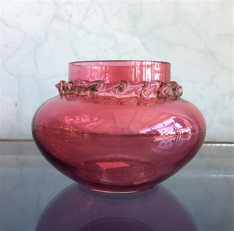 Victorian Ruby Glass Bowl C 1890 0 Moorabool Antique Galleries