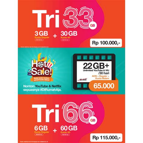 Kode rahasia kartu 3 tri kuota gratis 2 gb rp 0. Harga 22gb Unlimited Youtube Tri Voucher dan Promo Terbaru ...