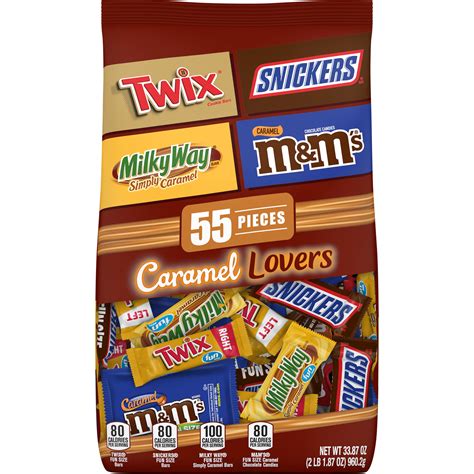 Mandm S Snickers Twix And Milky Way Variety Pack Caramel Milk Chocolate Candy 33 87 Oz 55