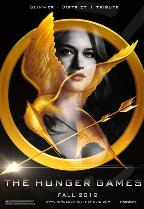 the hunger games fanmade movie poster glimmer the hunger games fan art 22638744 fanpop