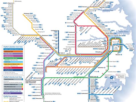 City Rail Network Map
