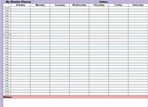 24 Hour Weekly Schedule Template Beautiful 7 Day 24 Hour Calendar