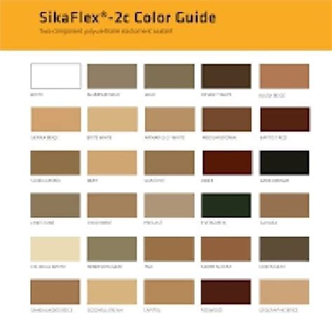 Sika A Color Chart