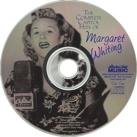 Car Tula Cd De Margaret Whiting The Complete Capitol Hits Of