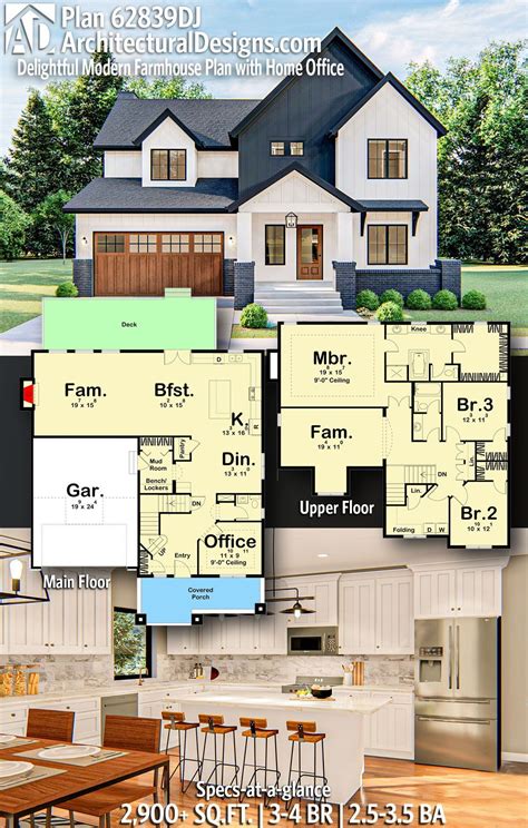 Most offer search filters to narrow down the thousands of plans into a handful for. 3 Bedroom Modern Farmhouse House Plan 62839DJ under 3000 ...