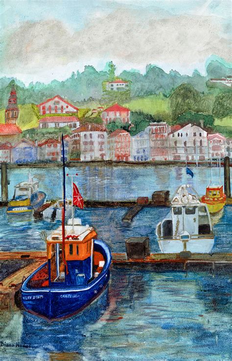 C'est un vrai port de carte postale avec ses bateaux peints de. Port at Saint Jean de Luz
