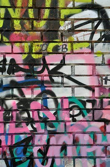 Brick Wall Graffiti Stock Image Image Of Teen Tagging 44400825