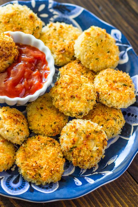 Healthy Baked Parmesan Chicken Nuggets Gimme Delicious