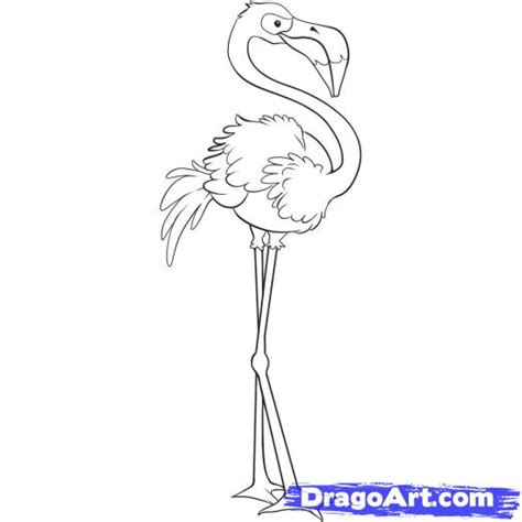 Flamingos Drawing At Getdrawings Free Download