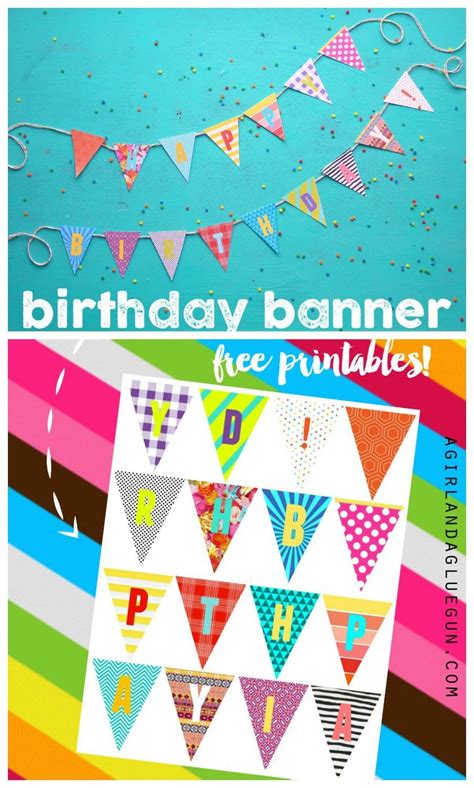 Birthday Banner Printables Diy Birthday Banner Birthday Banner