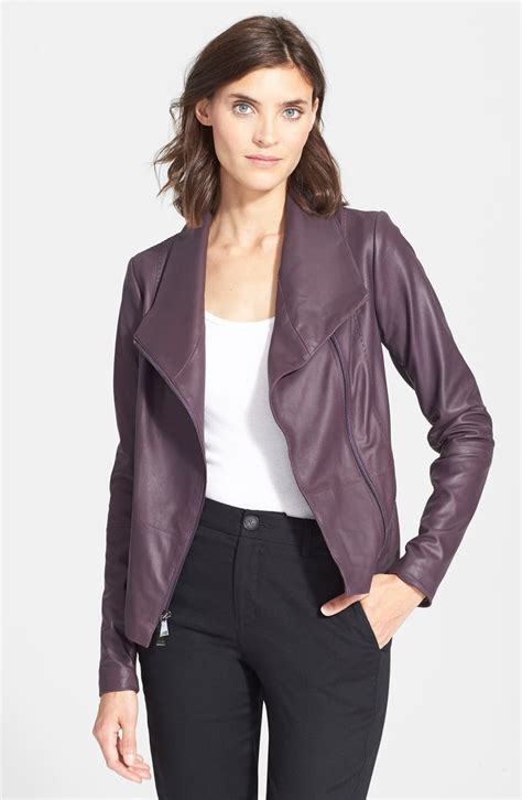 Vince Leather Scuba Jacket Nordstrom Exclusive Nordstrom