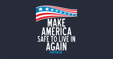 Make America Safe To Live In Again Vote Blue Crewneck Sweatshirt