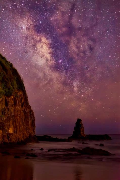 Australie Escarpé Formation Voie Lactée étoiles Nuit Soir