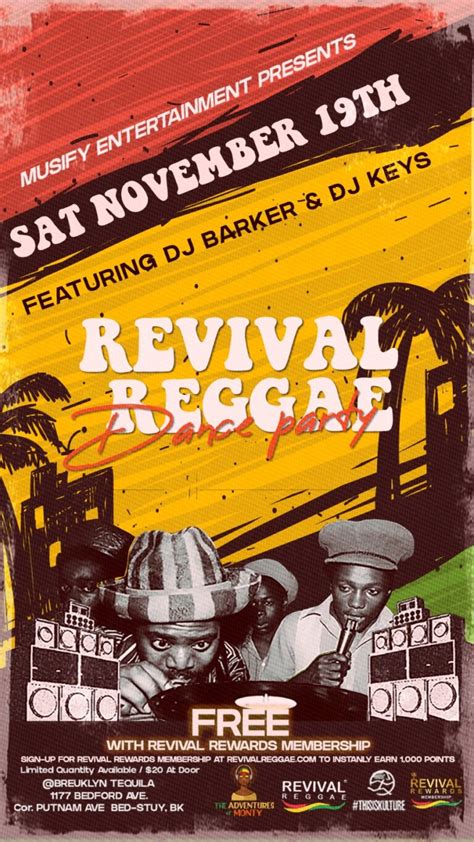 best reggae dance party dancehall events night club revival reggae