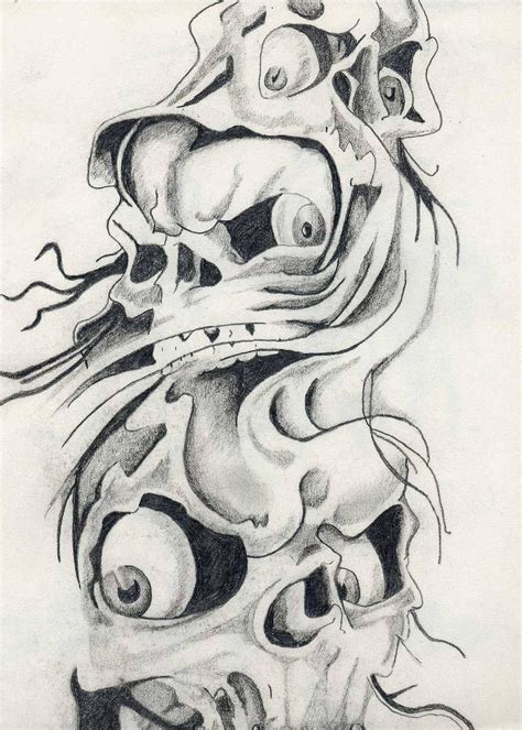 Skulls By Quazeroy Evil Skull Tattoo Skull Rose Tattoos Skull Hand