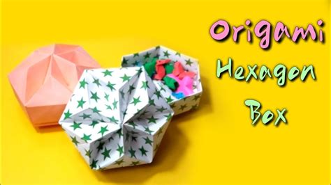 Origami Hexagon Box By A4 Paper Origami Box Paper Star Box T