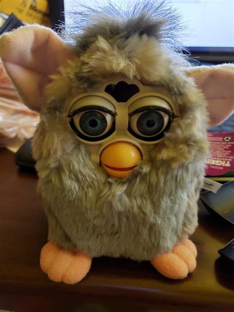 Vintage 1998 Gray Furby With Tag And Box Etsy