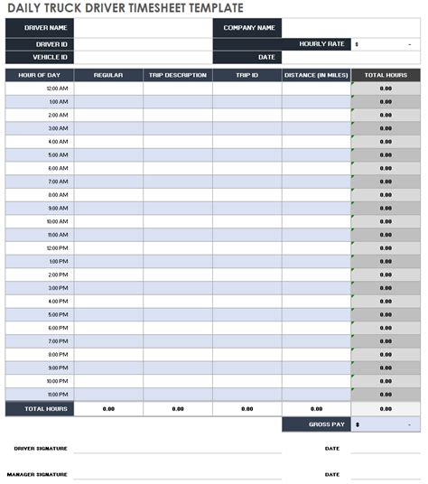 Free Daily Timesheet And Time Card Templates Smartsheet