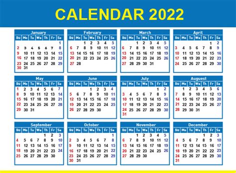 Free Download Calendar 2022 Easy For Edit File Ai Proemlgraphic Blogger