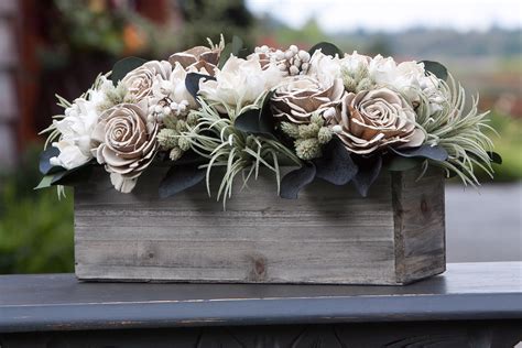 Talking about my first sola wood flower experience and just. Neutral Rectangular Sola Flower Arrangement with Faux ...
