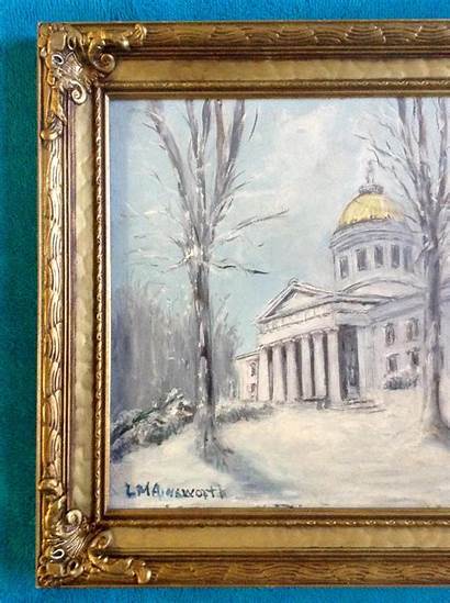 Oil Painting Board Ainsworth Signed Artist Vermont