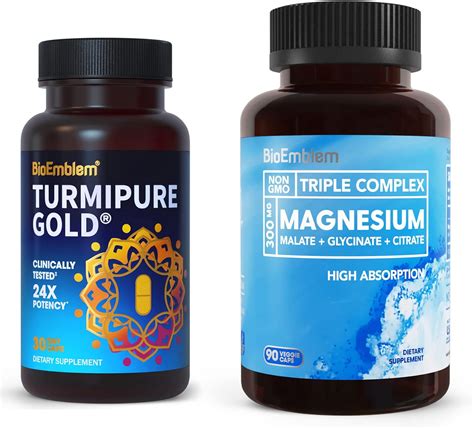 Amazon Com BioEmblem Triple Magnesium Complex And BioEmblem Turmeric