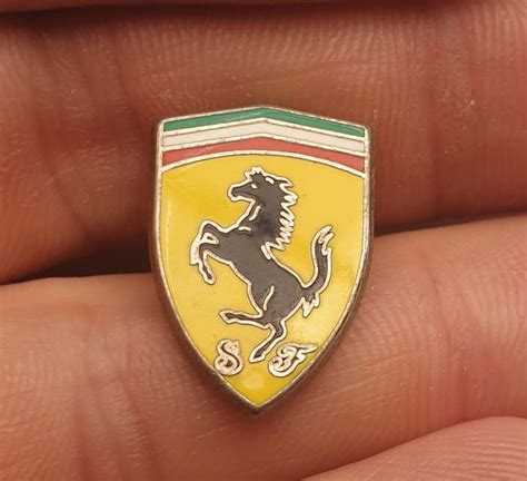 Ferrari Badge Pin Vintage T T Idea Collector Etsy