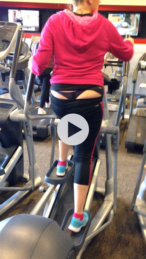 Yoga Pants Creepshot Thong Work Out