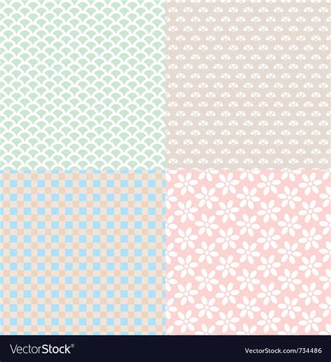 Maybe you would like to learn more about one of these? Set of simple cute backgrounds Royalty Free Vector Image