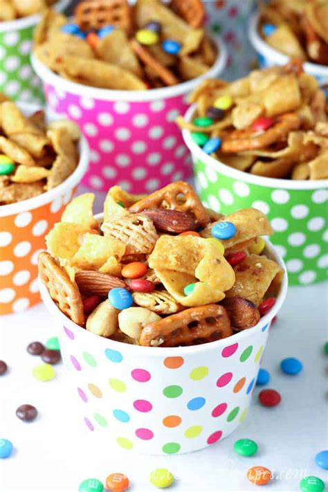 After the party i found a bag stashed in my pantry that she left me, and i knew i had to take some pictures of it real quick before it was only a memory. Fritos Snack Mix | Let's Dish Recipes