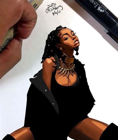 Pin By Mariela Briceño On Dibujos A Lapiz Black Girl Magic Art Black Women Art Black Girl Art