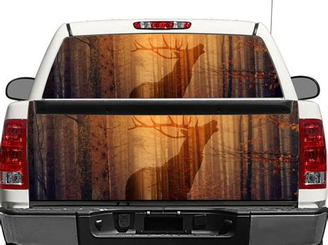 Deer In The Forest Autumn Rear Window Or Tailgate Decal Sticker Pick Up
