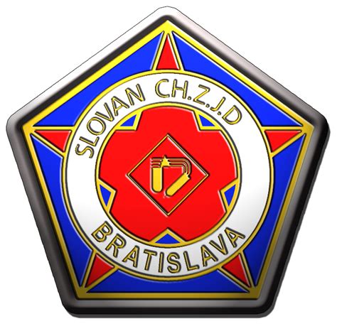 Slovakia football crest pin badge. Slovan CG.Z.J.D. Bratislava - football logo - Slovakia