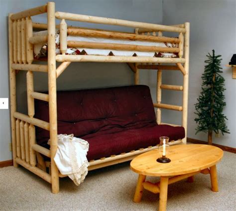 Measuring 81 in length as well as 55 wide and 66 in height, it will look great. Twin Over Futon Bunk Bed | Couch bunk beds, Cool bunk beds ...