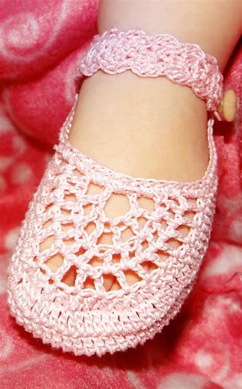 Crochet Pattern Mary Jane Booties For Baby Girl Pdf 12 004 Etsy France