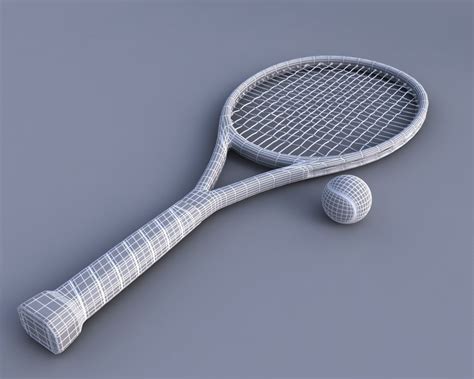 Tennis Racket 3d Model 12 Max C4d Fbx Obj Free3d