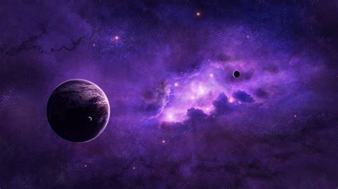 Planet Purple Space Space Art Hd Wallpaper Wallpaperbetter