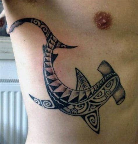 This inner tattoo is the perfect placement for this shark. 50 Tribal Shark Tattoo Designs For Men - Sea-Dweller Ideas