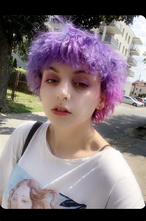 Face Of A 18 Yo Purple Hair Girl Rfaces