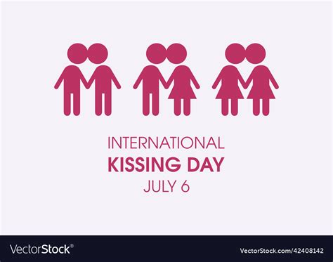 International Kissing Day Royalty Free Vector Image