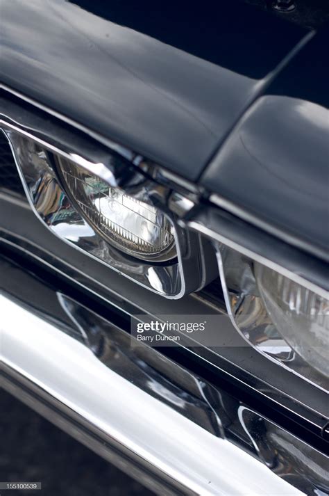 Classic Car Headlight Detail High Res Stock Photo Getty Images