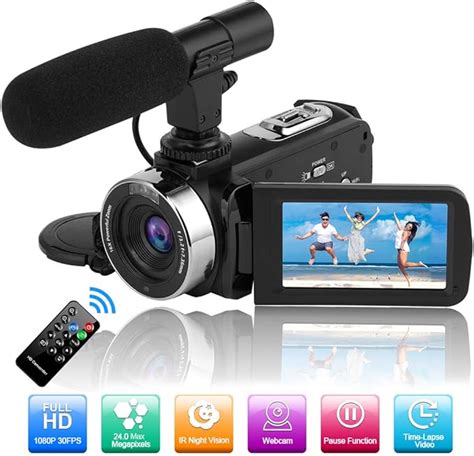 Camcorder Video Camera Full Hd 1080p 30fps 240mp Night Uk