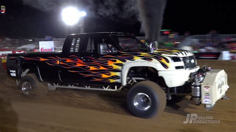 Truck Pulling 2023: Super Stock Diesel Trucks pulling at the Scheid