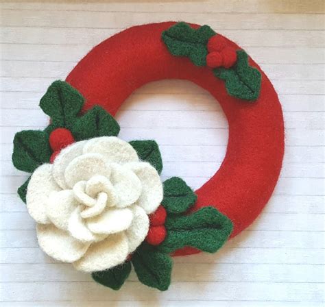 A Needle Felted Xmas Wreath I Have A Tutorial Under My Name Lore Green
