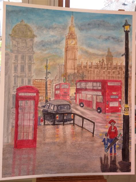 London Street Scene 2012 London Painting Painting London Street