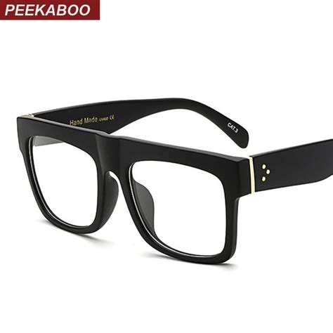 glasses frames trendy square glasses frames eyeglass frames for men peek a boo all black