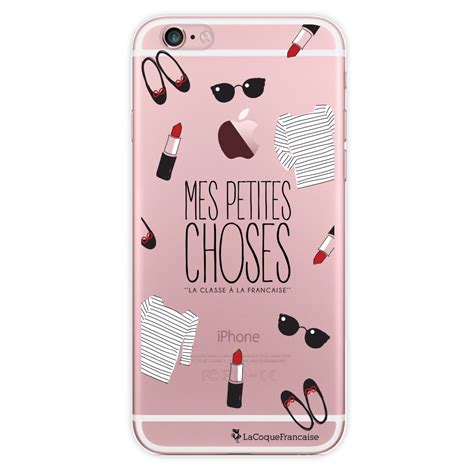 Idéal pour les sacs à mains ou tout simplement quand on cherche son. Coque transparente Mes petites choses pour iPhone 6