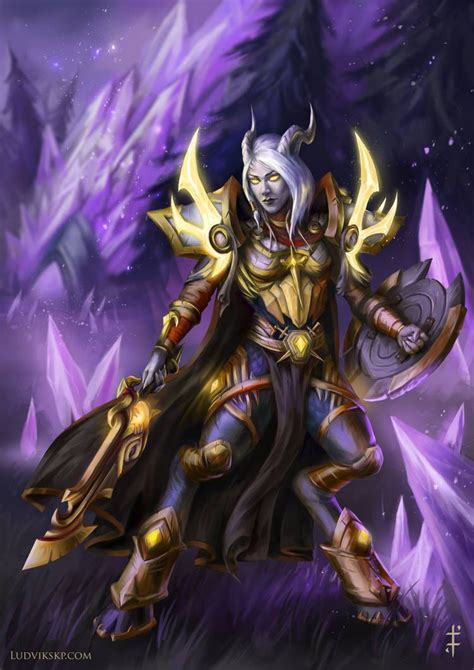 World Of Warcraft Lightforged Paladin By LudvikSKP Draenei Female