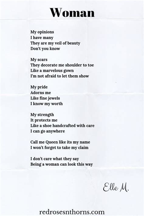 Inspirational Strong Woman Poem Quite A State Binnacle Image Library